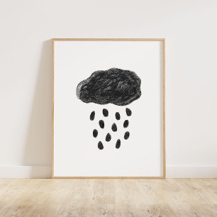 Poster Nuvem negra e chuva