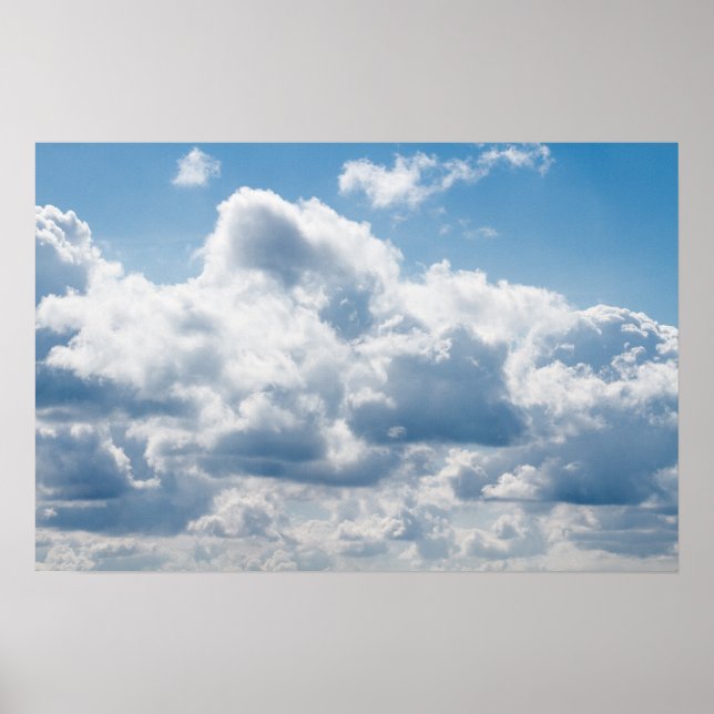 Póster nuvens-388922 BELO SKY NATURE BLUE BRUTO (Frente)
