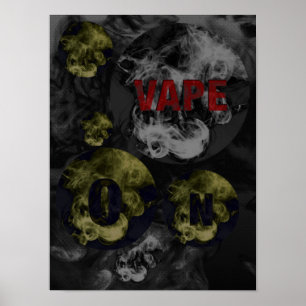 Póster Nuvens abstratas de Black&White Vape
