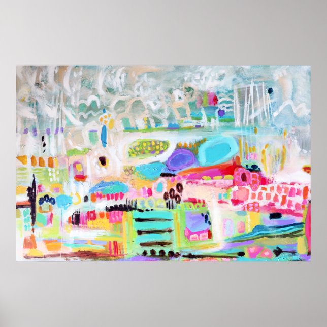 Poster Nuvens abstrato (Frente)