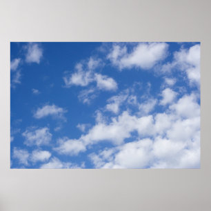 Poster Nuvens brancas