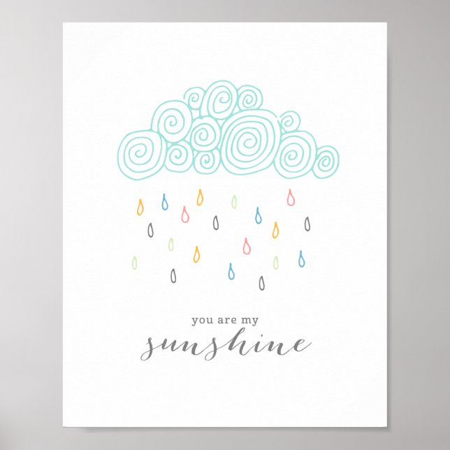 Póster Nuvens de Chuva (Frente)