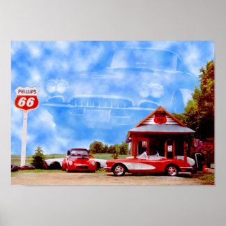 Póster Nuvens de Corvette