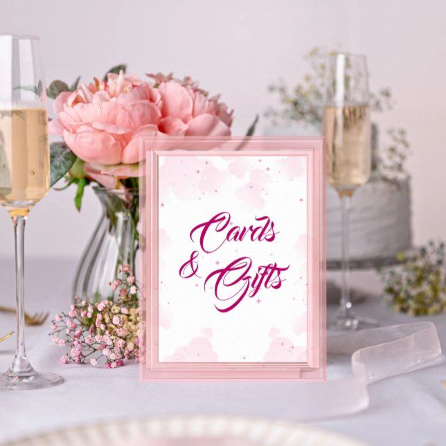 Poster Nuvens de Fada Rosa e Cartões e Presentes (Criador carregado)