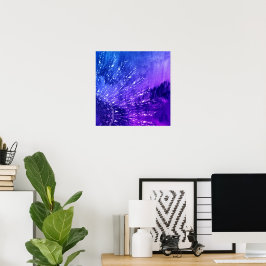 Poster Nuvens de Mandala Roxo Boho Bohemian