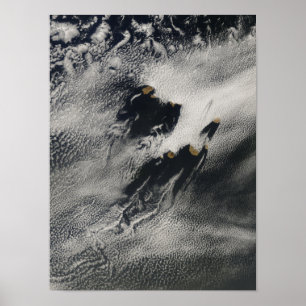 Poster Nuvens de ondas em forma de navio e vórtices de nu