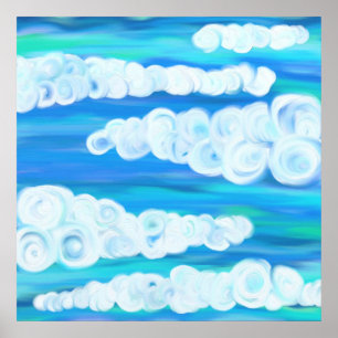 Póster Nuvens de Swirly