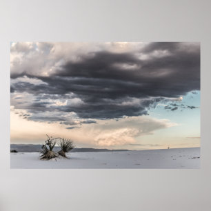 Poster Nuvens de Tempestade Sobre Areia Branca