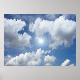 Póster Nuvens do Céu Azul + suas ideias