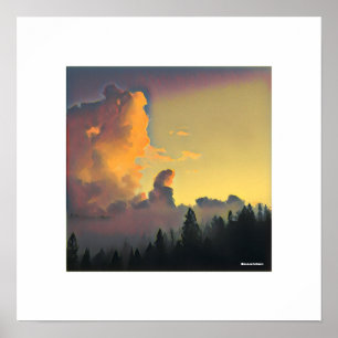 Poster Nuvens do por do sol