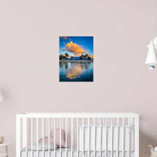 Poster Nuvens Douradas sobre o Córrego de Sliema: Manhã e