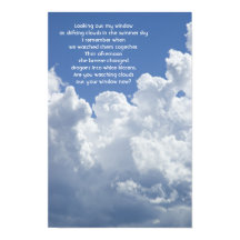 Nuvens e Céu de Verão sem você Poema