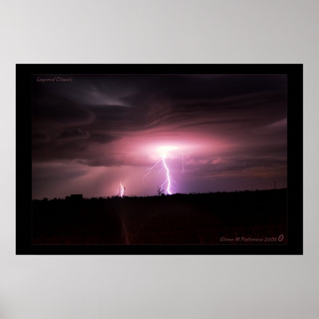 Poster Nuvens em camadas (Frente)