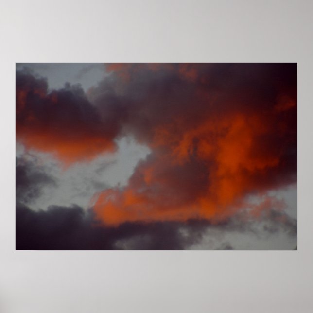 Póster Nuvens Em Fogo (Frente)