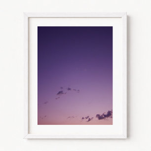 Póster Nuvens Espalhadas Roxas em Twilight