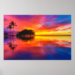 Poster Nuvens majestosas e reflexões