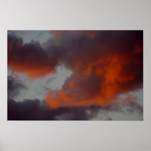 Póster Nuvens no fogo