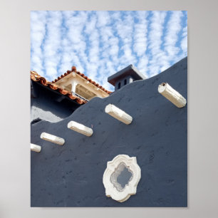 Poster Nuvens Sobre A Aldeia Do Porto Marítimo