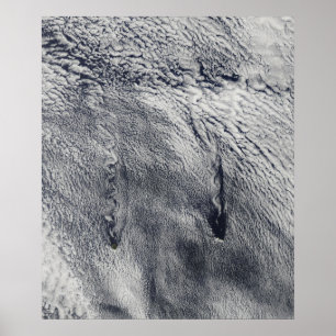 Póster Nuvens sobre as ilhas Juan Fernandez