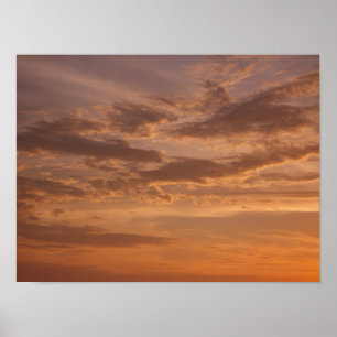 Póster Nuvens solares II Pastel Abstrato Natureza