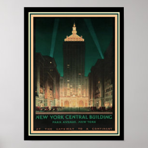 Póster NY /Helmsley central que constrói ca.1930
