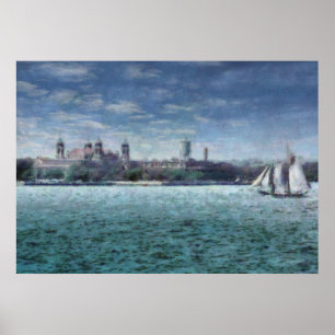 Póster NY - Ilha Ellis