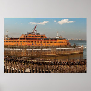Póster NY, NY - a balsa de Staten Island