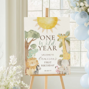 Poster Nyala Safari Animais de Um Ano Selvagem Primeiro A