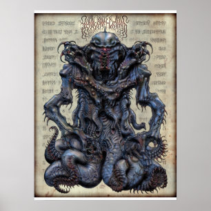 Póster Nyarlathotep não adornada 18x24