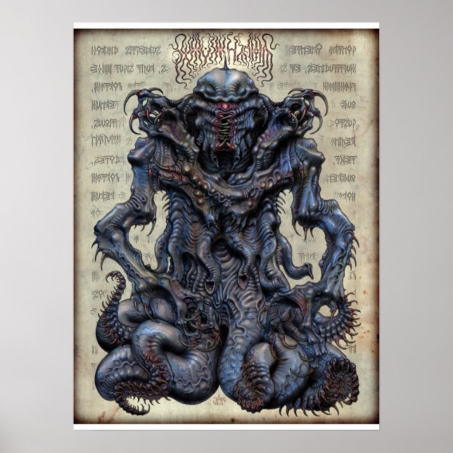 Póster Nyarlathotep não adornada 18x24 (Frente)