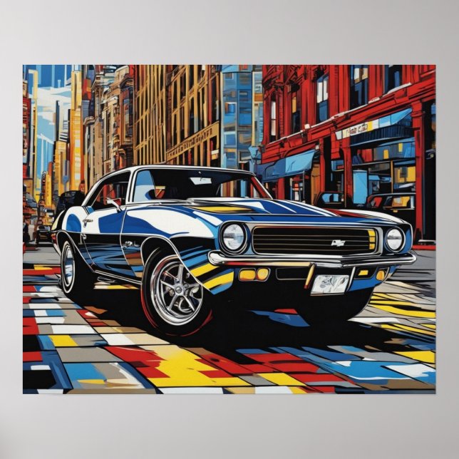 Poster NYC Cool Car (Frente)
