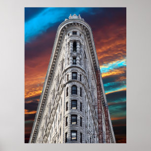 POSTER NYC FLATIRON SKYSCRAPER