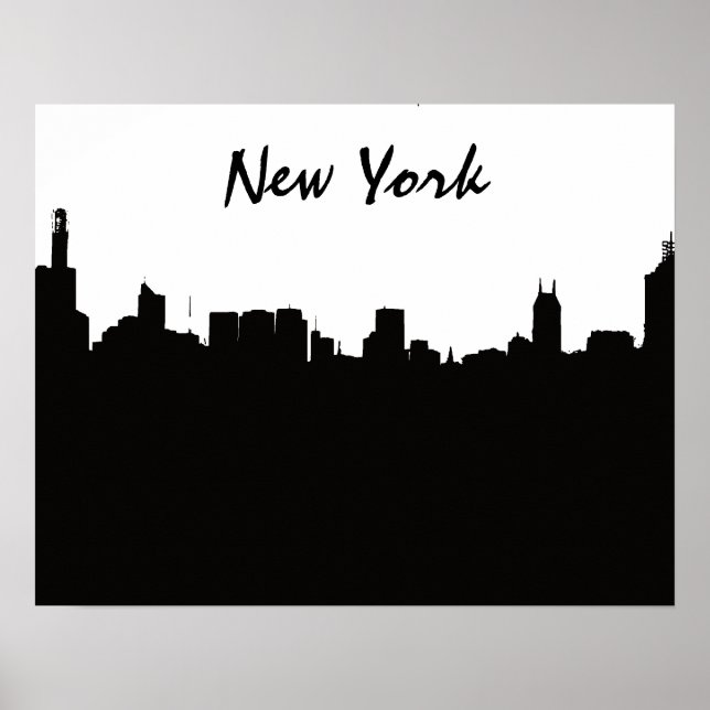 Póster NYC Skyline (Frente)