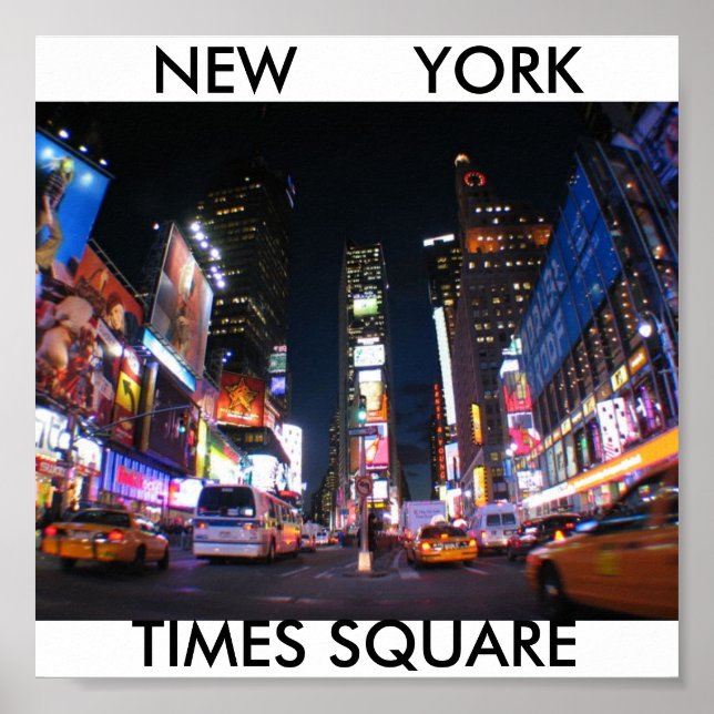 Poster NYC_Times_Square, TIMES SQUARE, NOVA IORQUE (Frente)