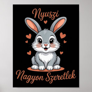 Poster Nyuszi, Meu Coelho - Szeretlek, Eu Te Amo!