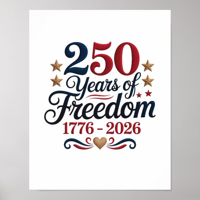 Poster O 250º Aniversário da América (Frente)