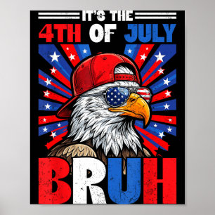 Poster O 4 de julho mano 250 anos 1776-2026 águia