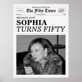 Poster O 50º aniversário do 50º Jornal