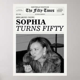 Poster O 50º aniversário do 50º Jornal