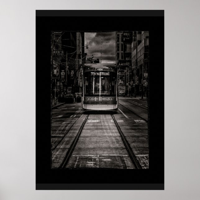 Poster O 504 King Streetcar No 3 com borda (Frente)