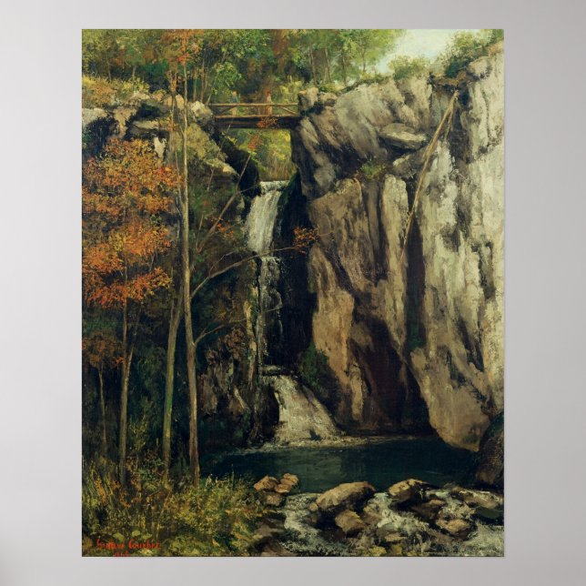 Poster O abismo em Conches, 1864 (Frente)