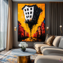 O Abismo Flutuante - Cidade Surreal Expressionista