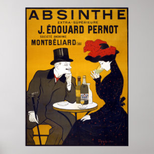 Póster O absinto C. extra-supérieure 1900