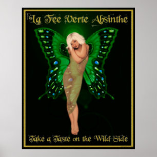 Poster O absinto de Verte da taxa do La