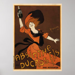 Póster O absinto Ducros Fils de Leonetto Cappiello