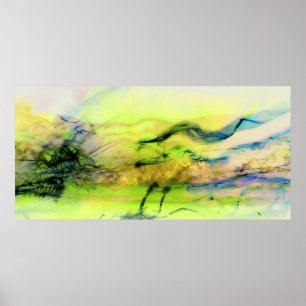Póster O abstrato das luzes do cosmos