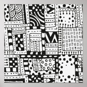 Póster O abstrato inspirado do indiano figura 2