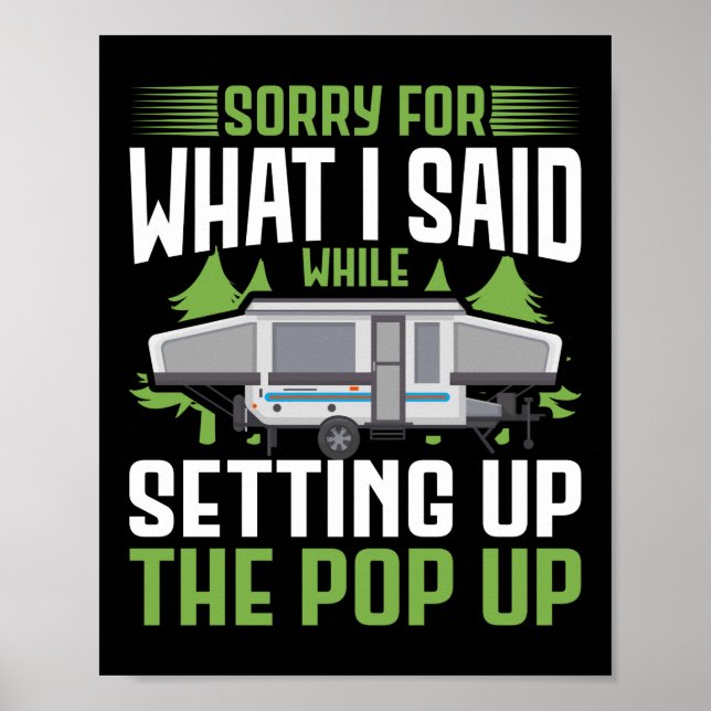 Poster O Acampamento Desculpe Pelo Que Eu Disse Ao Config (Frente)