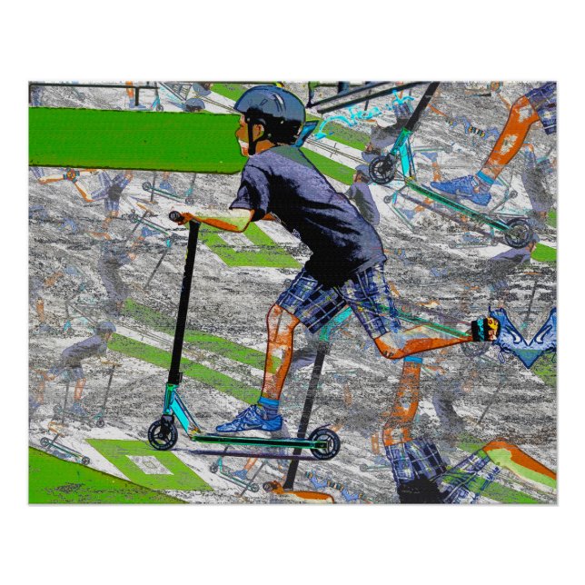 Póster O acelerador - o acelerador do Patinete Stunt (Frente)