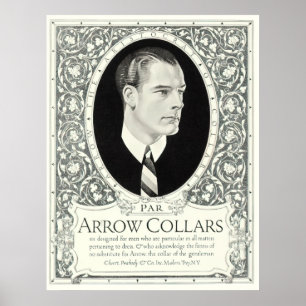 Poster O Ad Da Moda Do Homem De Colar De Seta